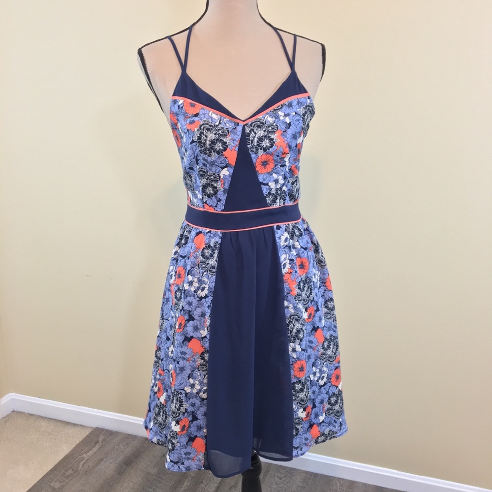 LC Lauren Conrad Floral Spaghetti Double Strap